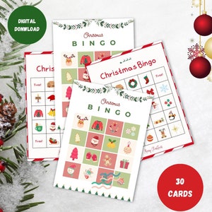 Christmas Bingo | Printable Christmas game & Christmas Trivia | Family Feud, Classroom Games Christmas zoom | Christmas kids Christmas-game