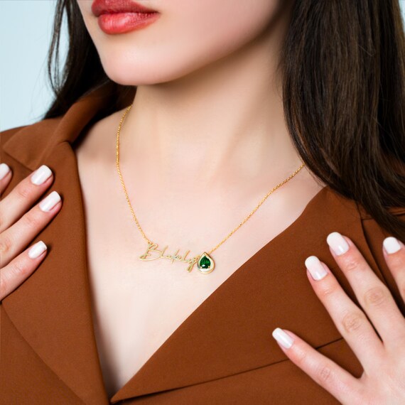 Cadeaux Pour Maman, Collier Personnalisé Pour Mères Avec 2 à 6 Colliers Avec Pierres De Naissance Gravées Noms Bijoux Cadeau Pour Maman, Femme, Petite Amie, Pierre, Zircone Cubique