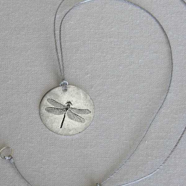 Dragonfly Fossil Pendant - simple jewelry that is thoughtful, poetic and personal