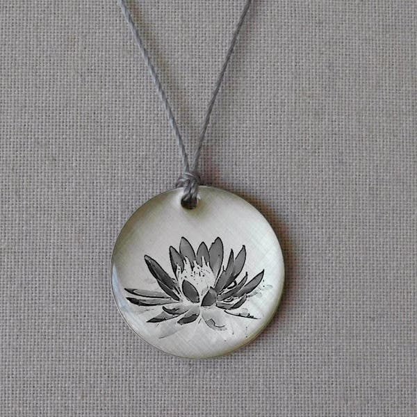 Lotus Flower Pendant - simple jewelry that is thoughtful, poetic and personal