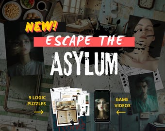 Escape the Asylum: DIY Logic Puzzle Game (PDF Download)