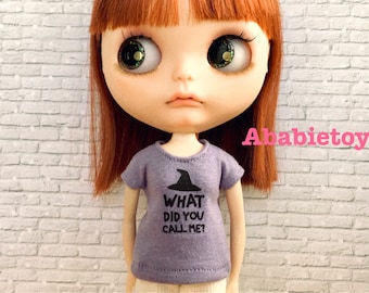 Purple Cotton Jersey T-Shirt for Blythe - Wharton's Did You Call Me