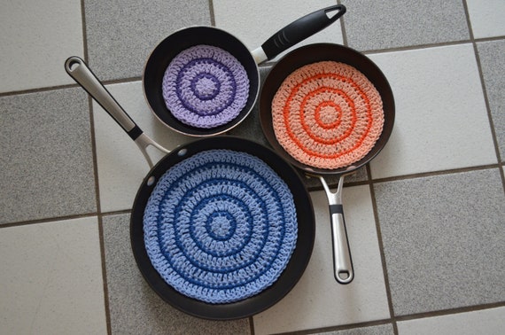Set of 3 Striped Pan ProtectorsDecorative Coasters