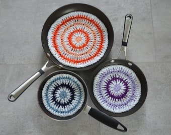 Set of 3 Striped Pan ProtectorsDecorative Coasters