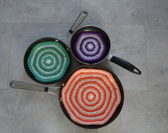 Set of 3 Striped Pan ProtectorsDecorative Coasters