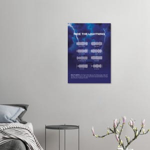 Metallica Ride The Lightning - Sound Waves Premium Semi-Glossy Music Poster
