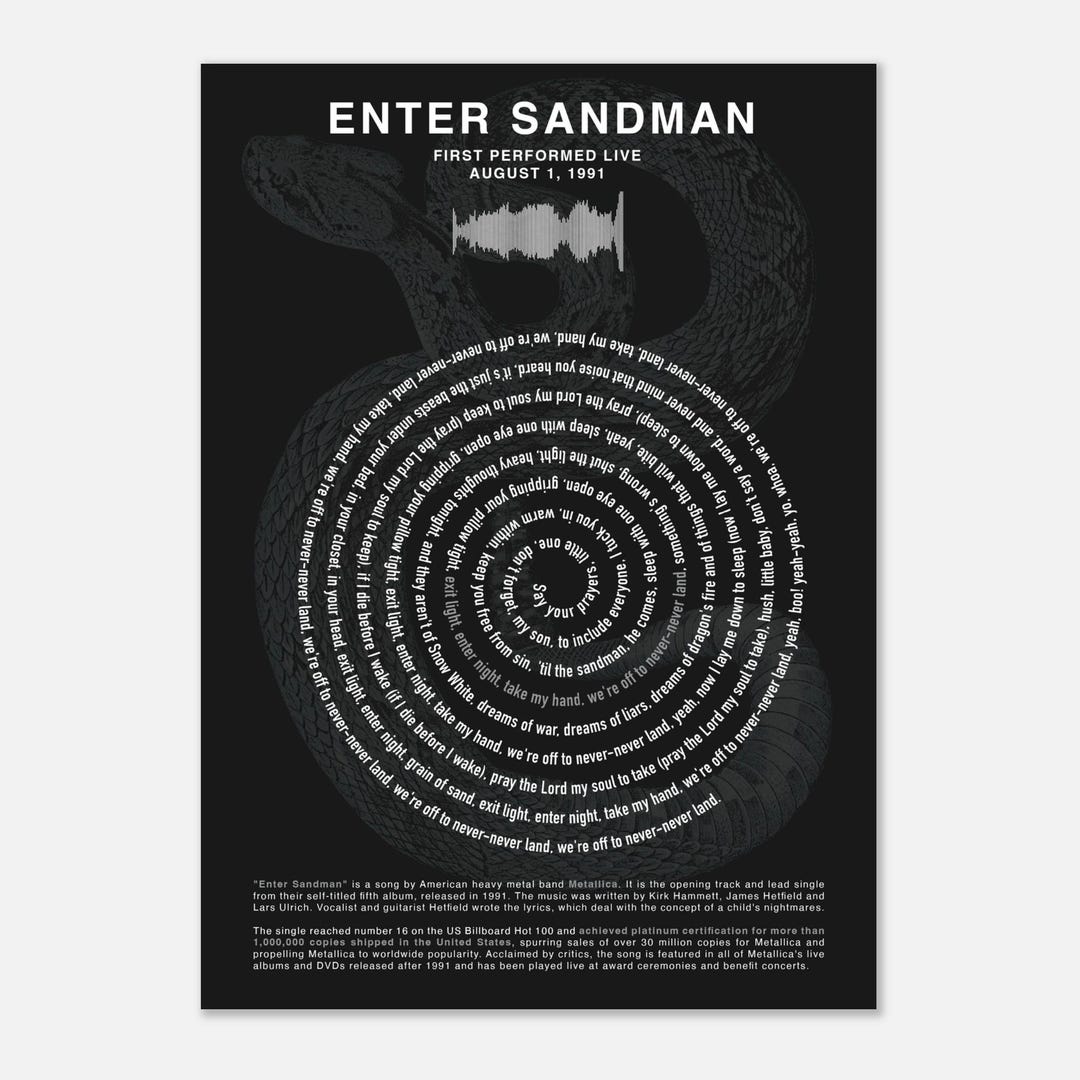 Enter Sandmanさま専用 Metallica Enter Sandman - Japan 1986 Live Limited Edition Red