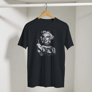 Marilyn Monroe Tattoo Rock N Roll Legend - Unisex 100% Soft Cotton Music Tee