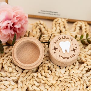 Regalo personalizado para bebé, caja de madera para el hada de los dientes, caja de madera grabada para recuerdos, caja para monedas del hada de los dientes, cumpleaños para niños, regalo de Pascua, regalo para baby shower