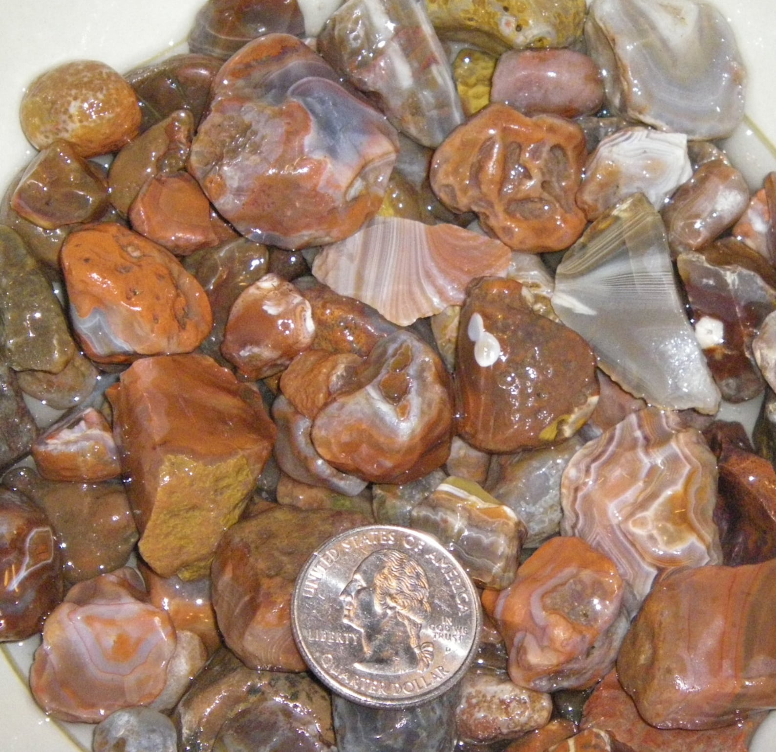 1 Pound Rough LAKE SUPERIOR AGATES for Tumbling Jewelry or Etsy