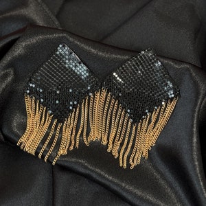 Burlesque Pasties for Stripper Outfits, Elegant Nipple Pasties for Exotic Dancewear, Pair of Reusable Pasties