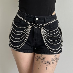 Rhinestone Chain Belt - Etsy display picture 2