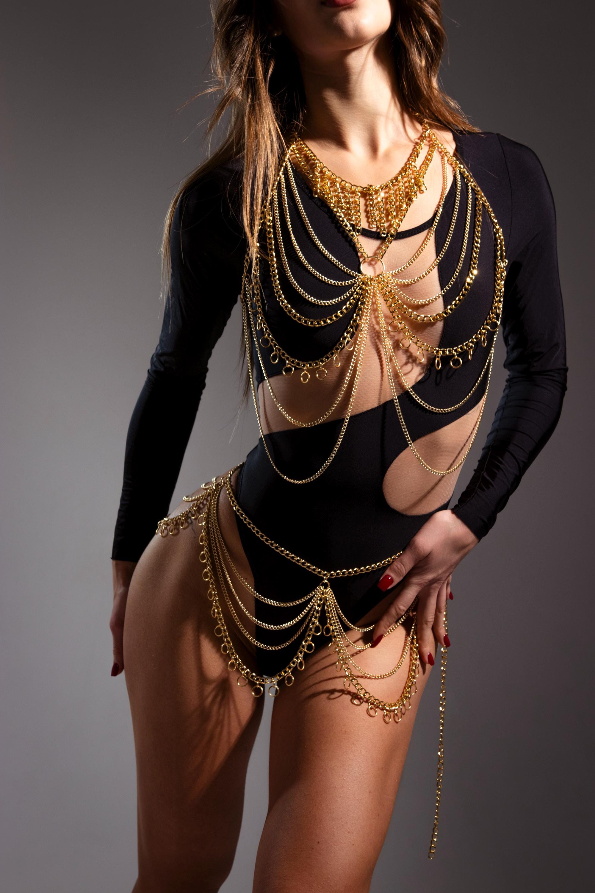 Sexy Chain Dress - Etsy Sexy Chain Dress - Etsy