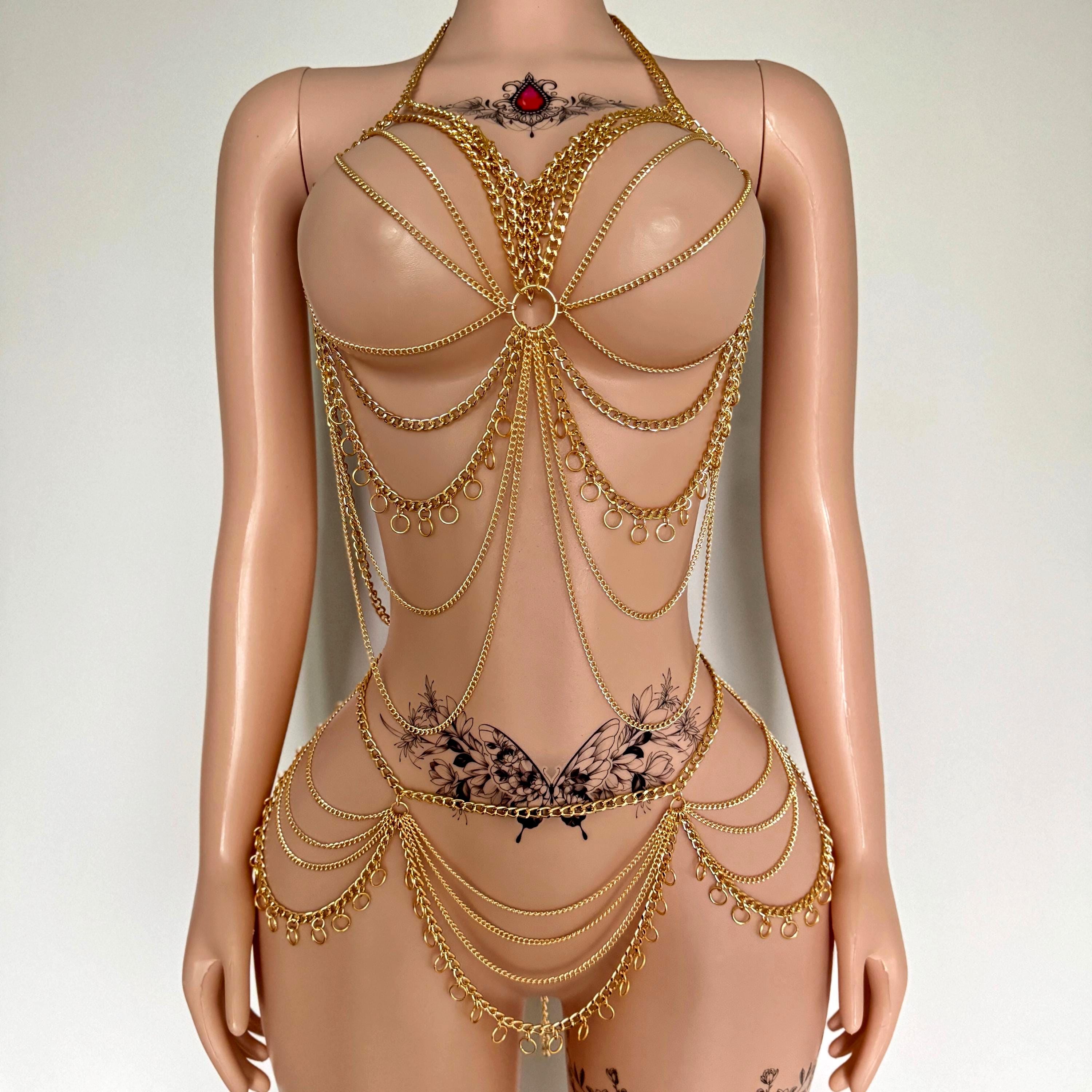 sexy clothes tease Hot Lingerie Party: Threesome Gif