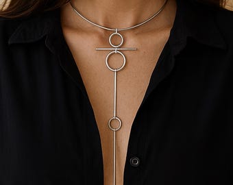 Dainty body jewelry Perfect for festival outfit fashion clubwear, Body chain bra summer rave outfit, layered silver necklace