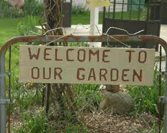 Custom Garden Sign - Welcome to Our Garden