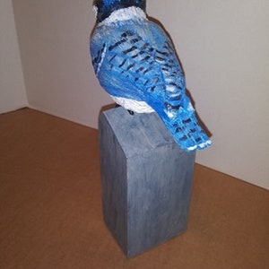 Hand Carved Blue Jay image 3