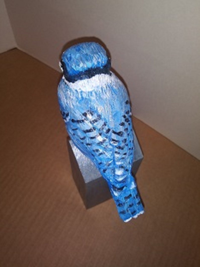 Hand Carved Blue Jay image 4