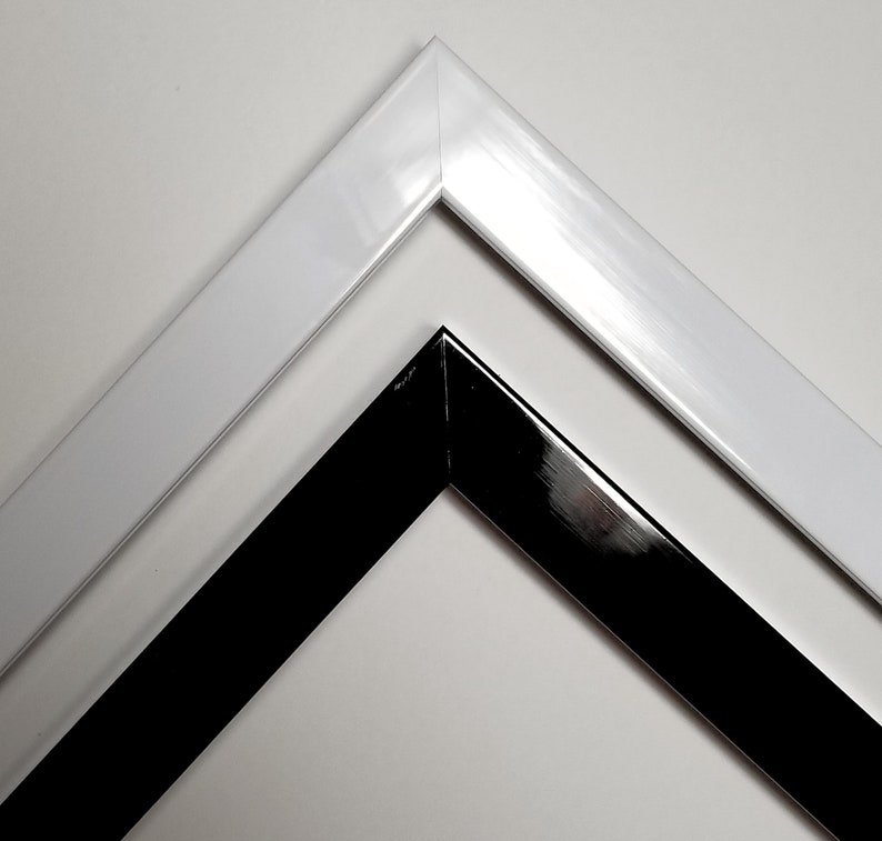 8 X 12 16 Black Lacquer White Picture Frame Custom Readymade Decor Art Photography