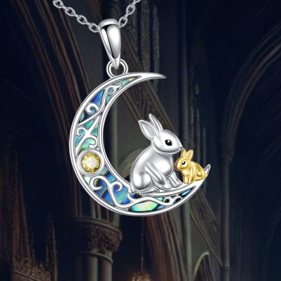 Collana Donna In Argento 925 Con Ciondolo Gatto E Cristallo Blu - Idea Regalo Per Amanti Dei Gatti E Mamme