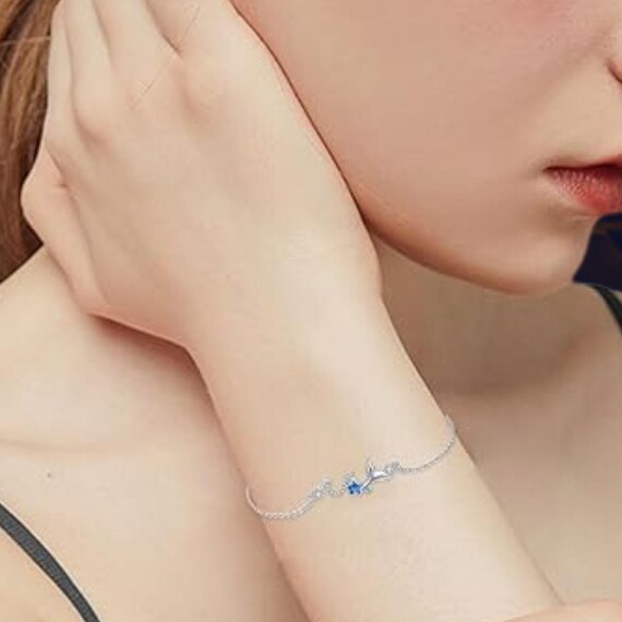 マーメイド タイ ブレスレット 925 スターリングシルバー ウェーブ 