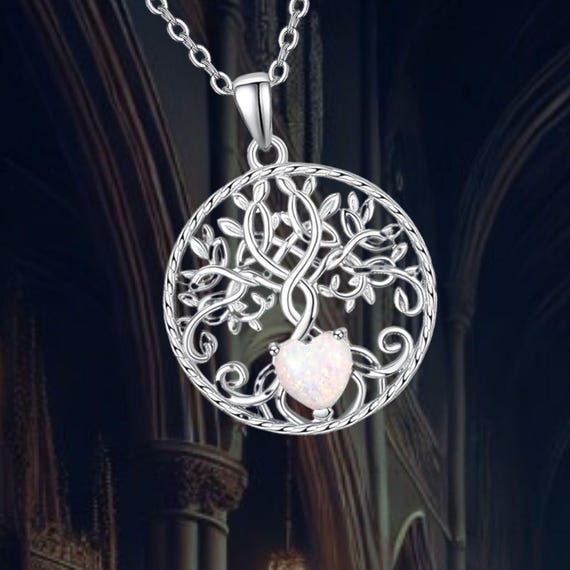 Ciondolo in argento sterling con albero della vita