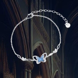 Pulsera Mariposa Pulsera Plata Esterlina Pulsera Mariposa Joyas Ajustables