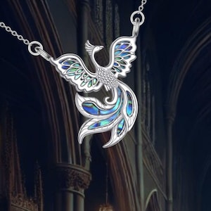 Phoenix Necklace 925 Sterling Silver Bird Pendant Necklace Animal Jewelry Birthday Christmas Gifts for Her Women
