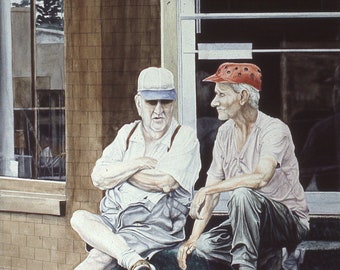 Mr. Beltz & Mr. Boyer, portrait, small town, characters, excentric, friends, old friends, ecentrics, telling stories, friendship