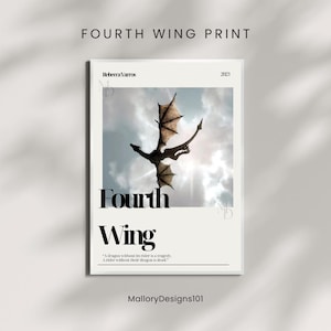 Fourth Wing Book Print