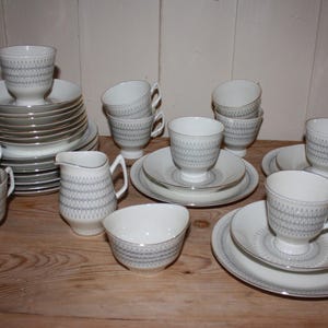 Vintage Porsgrund Java fra Porsgrunds Porselen 1960's Juego de café completo