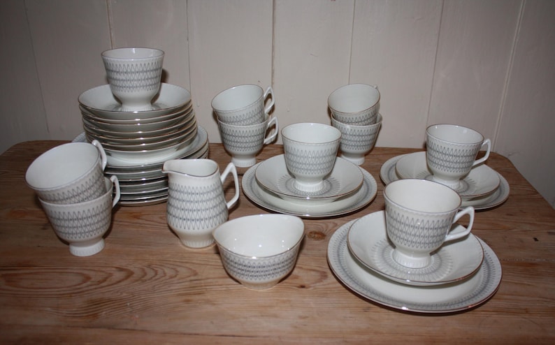 Vintage Porsgrund Java fra Porsgrunds Porselen 1960's Complete Coffee Set image 1