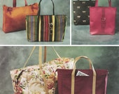 Fabelhafte Einkaufstaschen, Reisetaschen und Handtaschen! Jahrgang © 2002 McCalls Schnittmuster 3894, Modeaccessoires ungeschnitten mit werkseitigen Falten