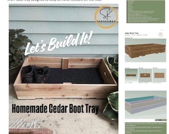 Cedar Boot Tray- DIY Build Plans