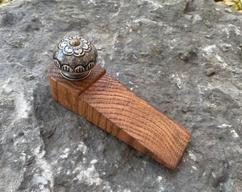 Wooden Handcrafted Door Stop (Edelweiss)