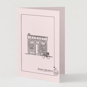Tarjeta de felicitación de cumpleaños - Panadero, amante de la panadería, pastelería, panadería, chef, amante de los postres