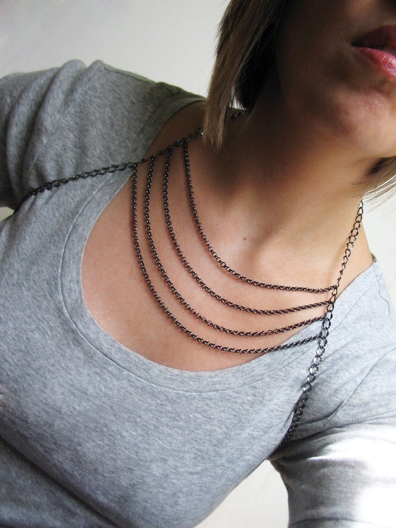 Items similar to Harness Chain, Body Jewelry Raelin Harness Necklace