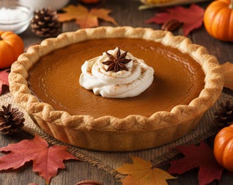 Best Pumpkin Pie Recipe for Halloween | Classic Pumpkin Pie | Easy Fall Dessert | Printable Digital Recipe Download