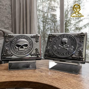 Handmade Skull Cigarette Case,Skull Cigarette Case For 20 Cigarettes,Cigarette Box,Skull Metal Cigarette Case,Anniversary Gift,Gifts For Him