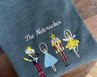 The Nutcracker Embroidered Christmas Sweatshirt