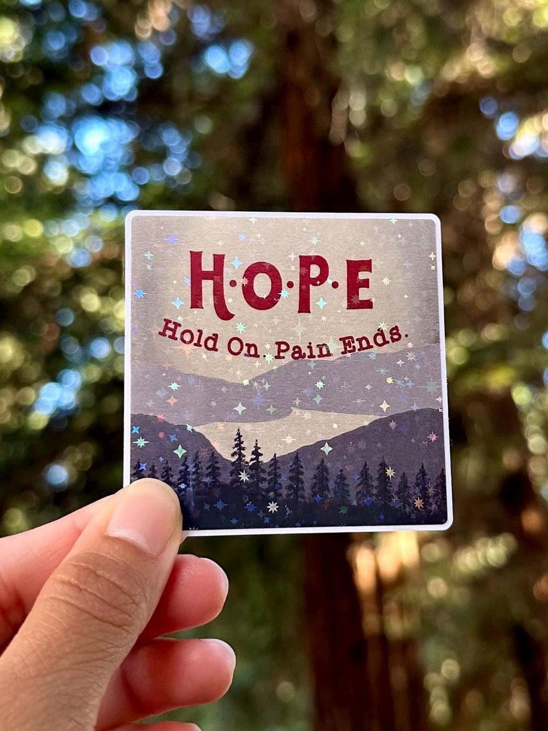 Hope Motivational Sticker | Hold on Pain Ends | Planner Sticker ...