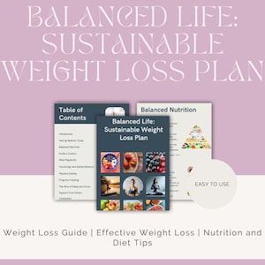 Sustainable Weight Loss Plan | Weight Loss Guide | Diet | Effective Weight Loss | Health Coach | Nutrition and Diet Tips | Meal Plan