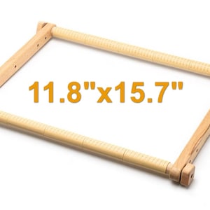 Embroidery Scroll Frame, Beech Wood: Adjustable Tapestry Quilting Frame
