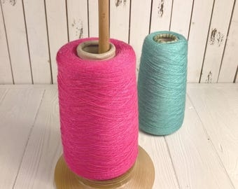 Wool dispenser made of wood, hand-turned and ball-bearing, wool dispenser, yarn holder, Thread Organizer, Gift for knitter, Knitting Gauge