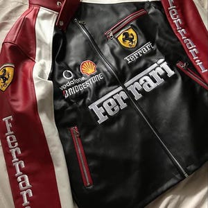 希少‼️」Ferrari F1 レーシングジャケット 黒/赤/白