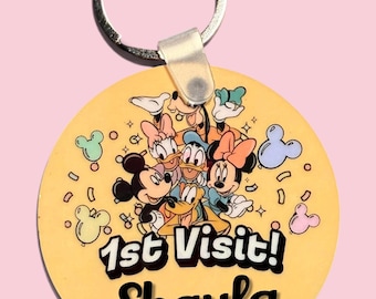 Disney Celebration Button Keychains Customizable