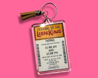 Animal Kingdom FastPass Keychain