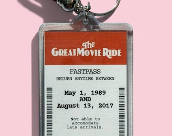 Attractions of Yesterday FastPass Disney Keychain