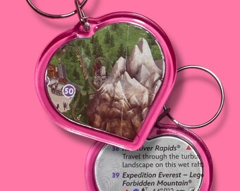Disney Parks Map Mini Keychain