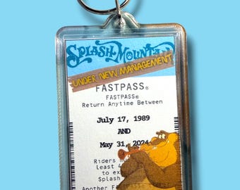 Blast from the Past Fastpass Keychain